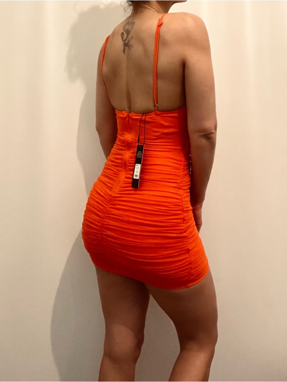Fashion Nova Tangerine Orange Mini Dress - Picture 3 of 3